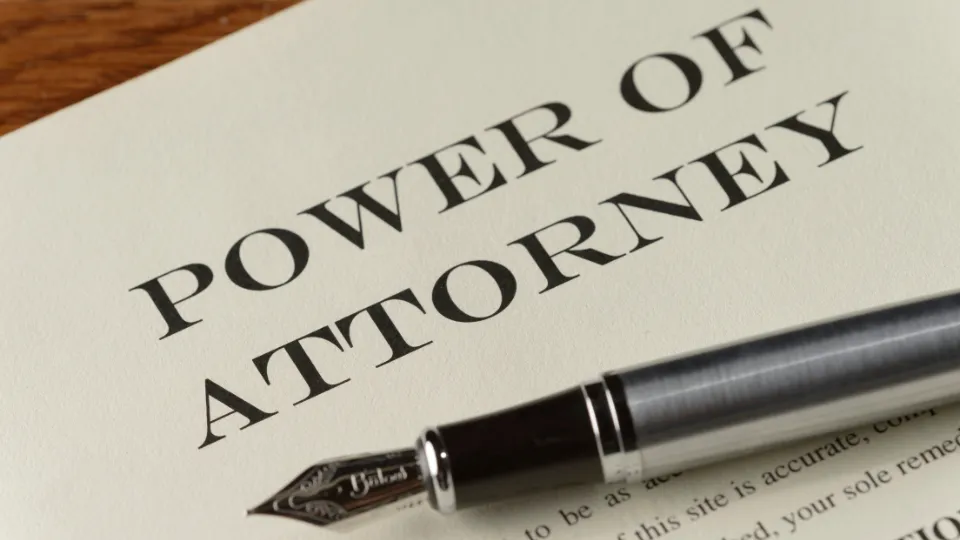 Importance of Power of Attorney Amy Dow Elder Law Blog document with pen