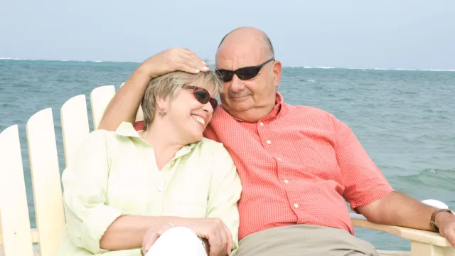 Elder Needs couple relaxing peacefully after knowing their future is protected after visiting Amy Dow Elder Law.