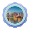 Colorful West Palm Beach community icon representing trusted local and compassionate legal support